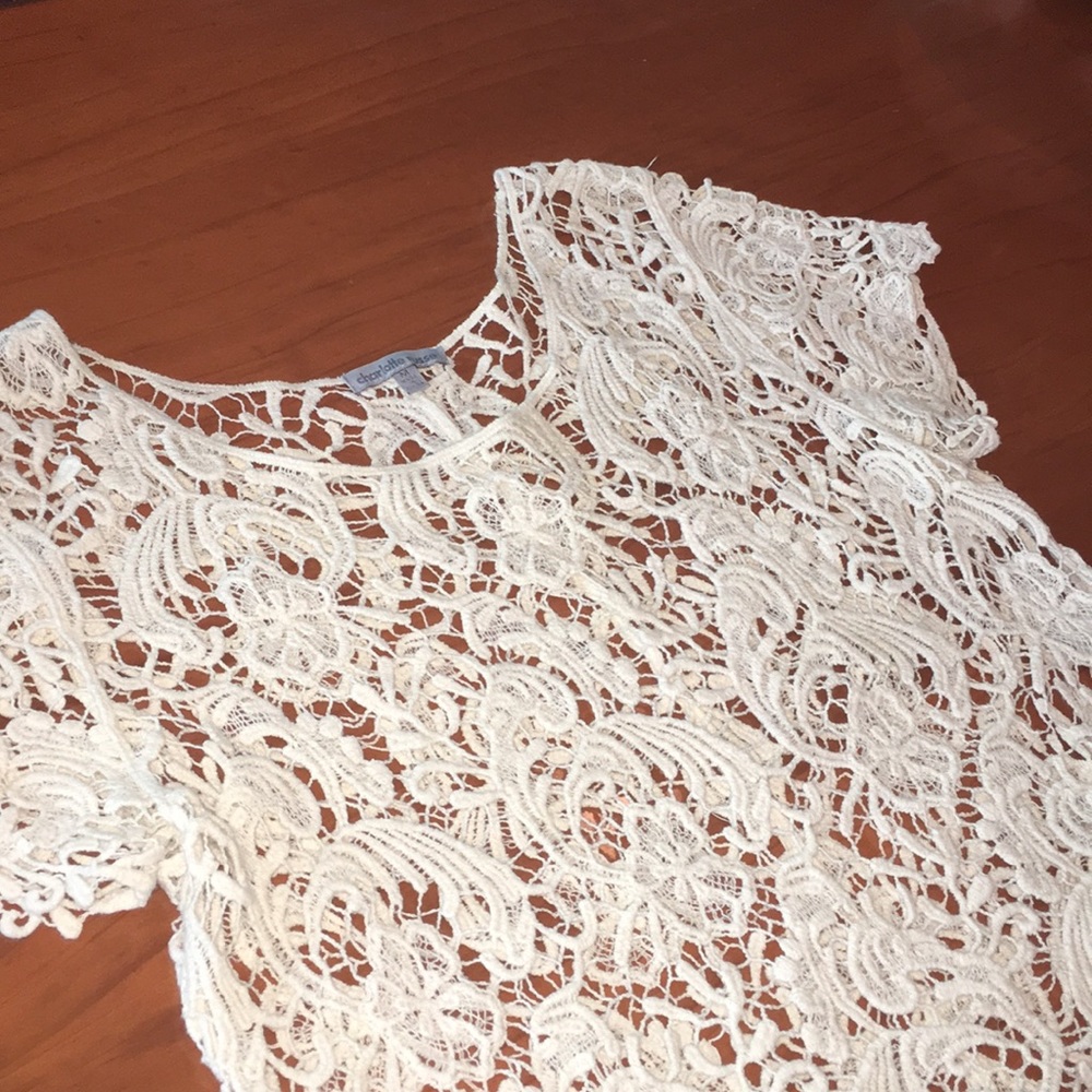 Charlotte Russe lace T-shirt